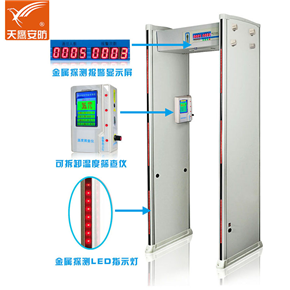Tcs-8002 double screen temperature measurement metal security door